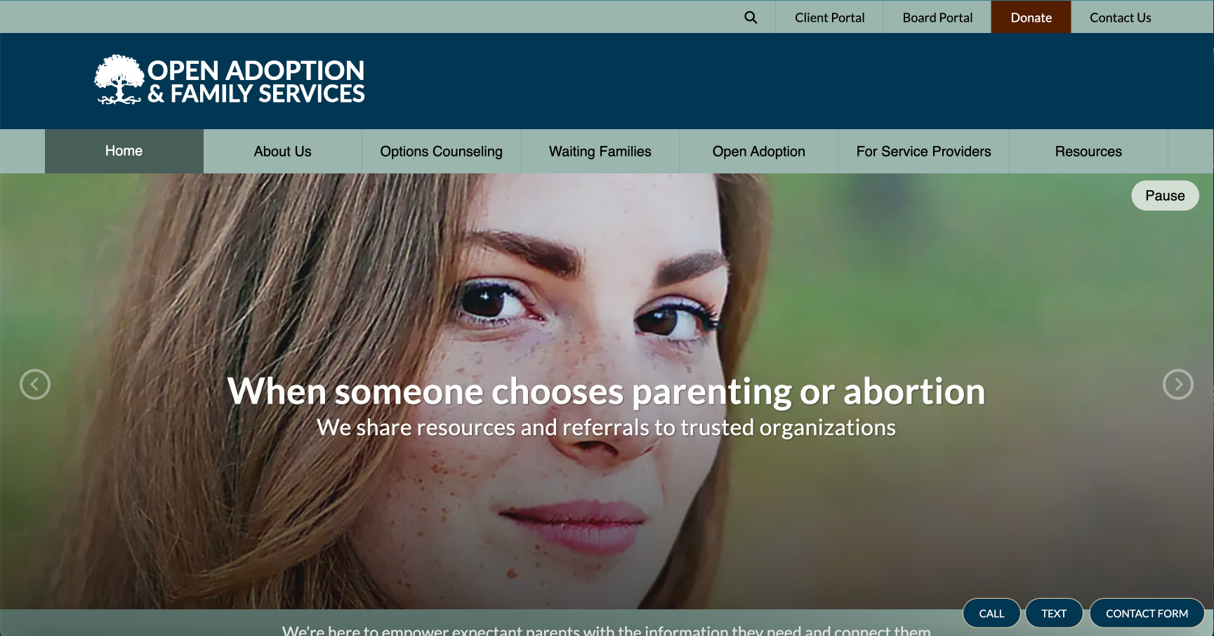 Open Adoption Website